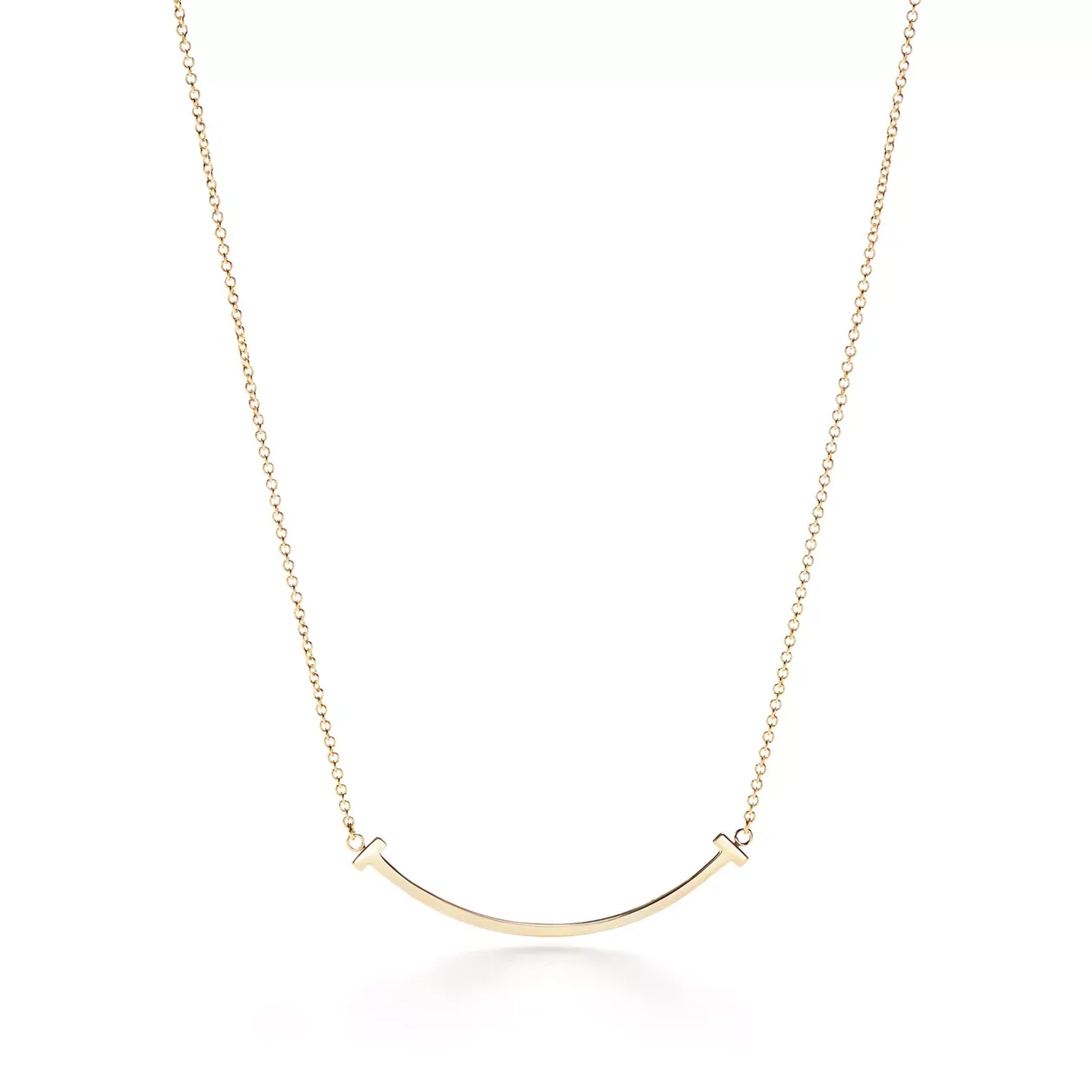 Tiffany &amp;amp; Co., Tiffany T Smile Pendant in Yellow Gold, Small