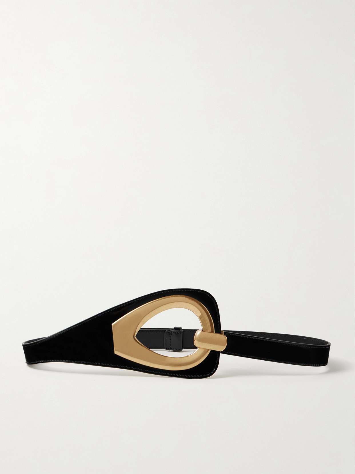 Hera Patent-Leather Waist Belt