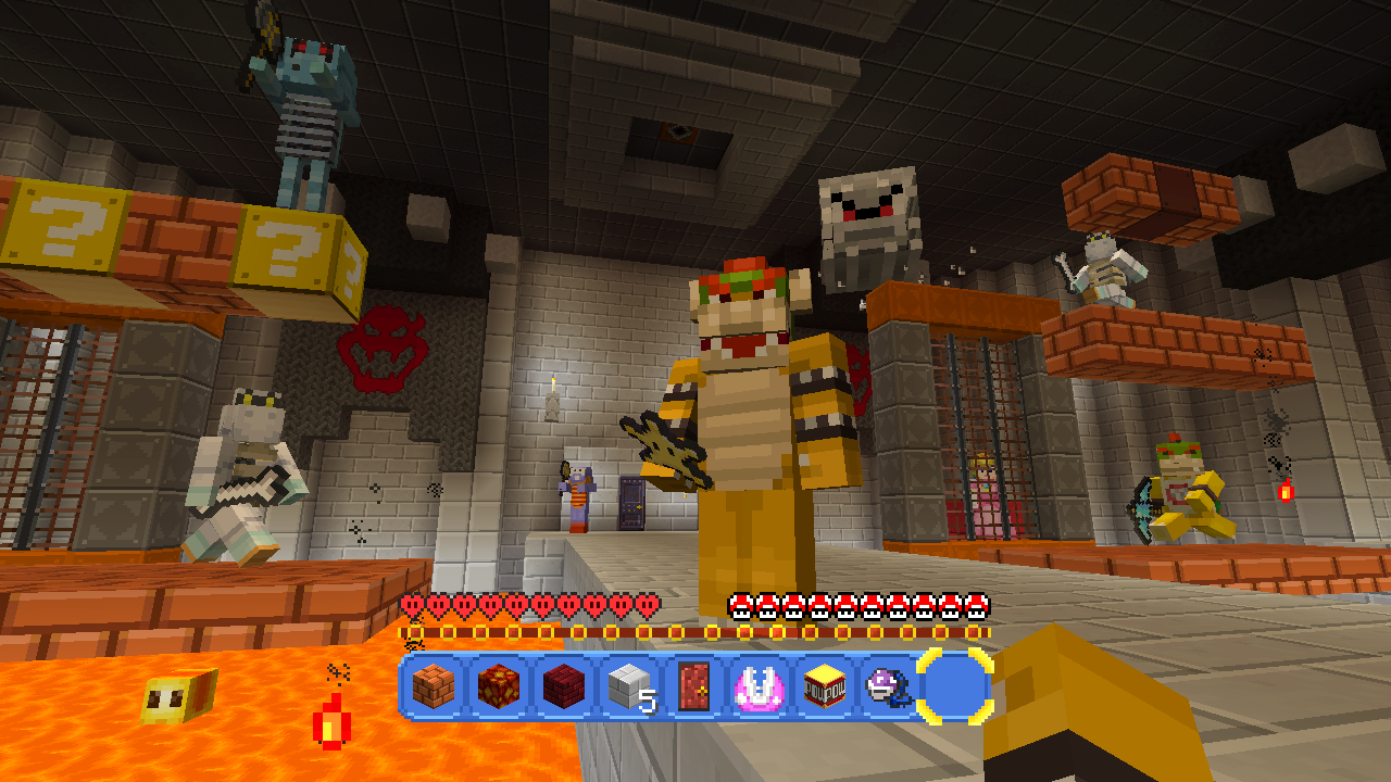 minecraft with super mario mashup