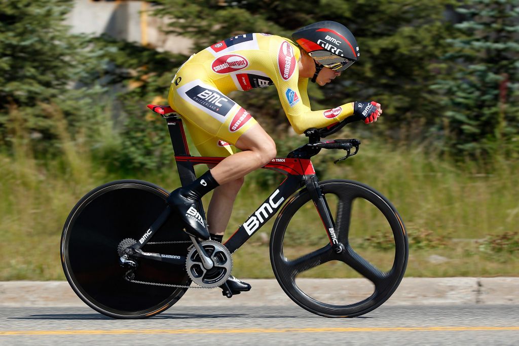 Yellow jersey wearer Rohan Dennis (BMC)
