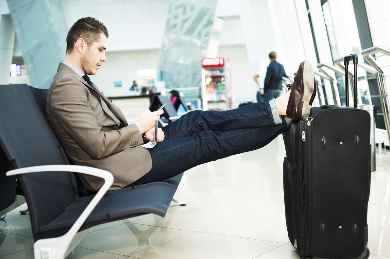 Man at airport