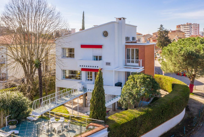 Fifties house Bernard Calley & Georges Alet architects, André Arbus decorator, Joseph Monin sculptor 1953