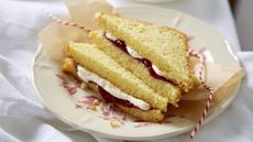 Jam and cream Victoria sandwiches