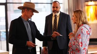 Timothy Olyphant, Victor Williams and Adelaide Clemens in Justified: City Primeval
