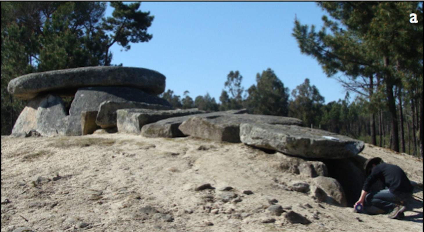 one of a cluster of stone tombs in Carregal do Sal, Portugal