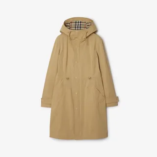 Nylon Cotton Parka in Flax - Women | Burberry® Official