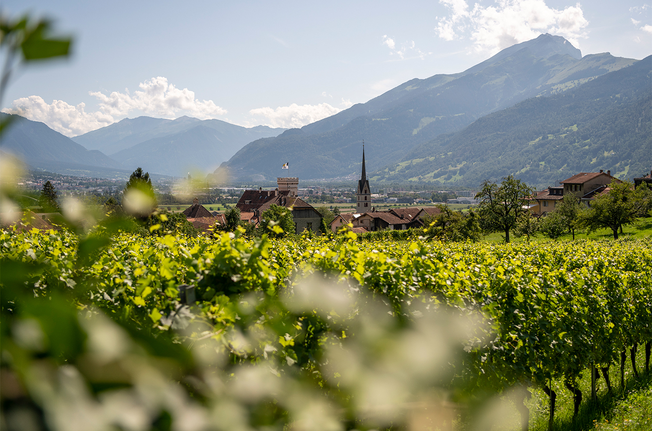 Malans of B&amp;uuml;ndner Herrschaft. Credit: Heidiland Tourism