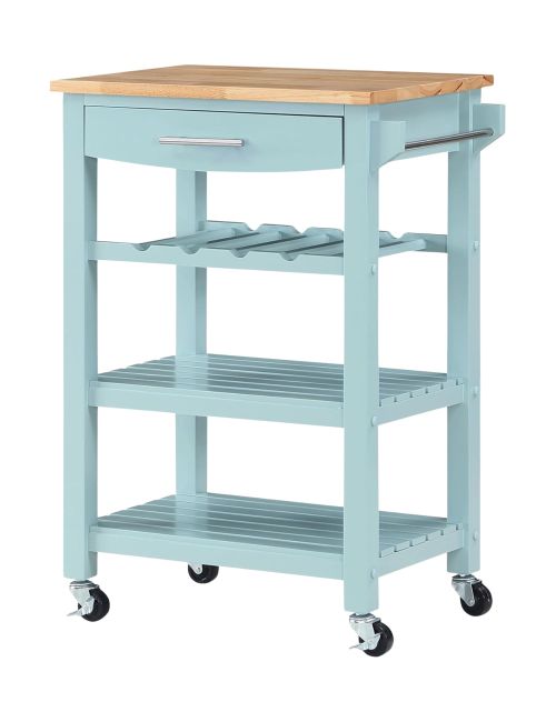 Convenience Concepts Ellaine Butcher Block Kitchen Trolley