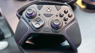 A photo from Gamescom 2024 showing the PDP Victrix controller