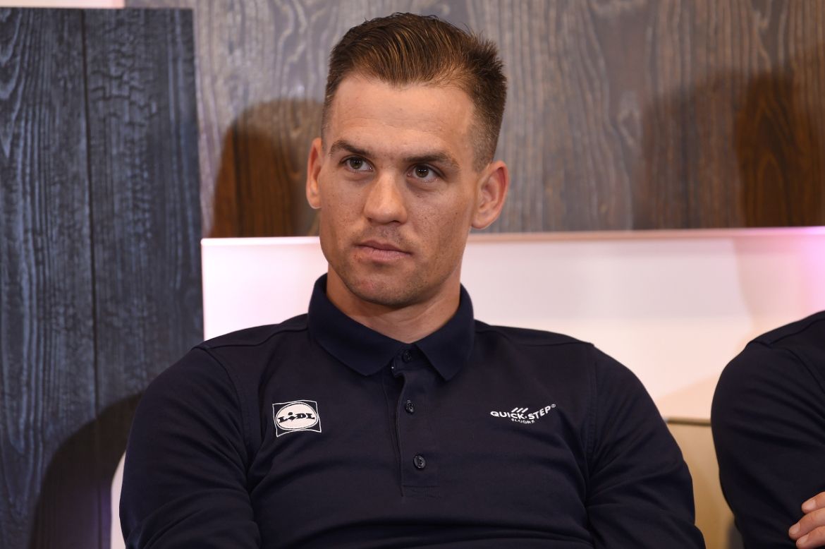 Zdenek Stybar at the Quick-Step Floors press conference