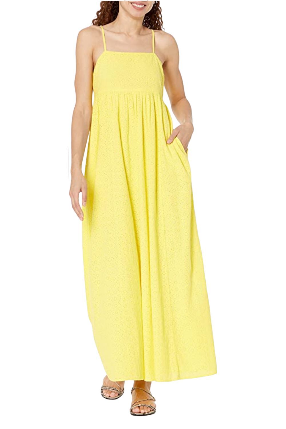 The Drop Shyla Cotton Eyelet Maxi Dress