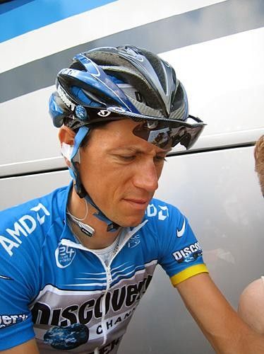 Discovery's best-placed rider: Jos&eacute; Azevedo.