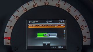 Smart Fortwo Electric Drive dashboard screen