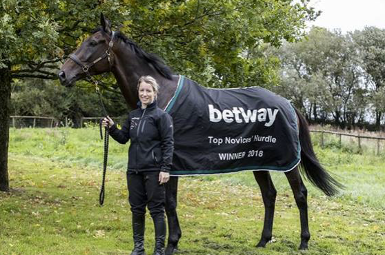 Kayley Woollacott with stable star Lalor