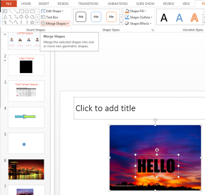 How to Merge Shapes in PowerPoint 2013 | Laptop Mag