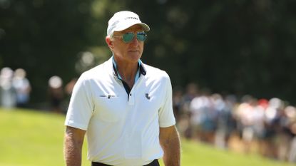 Greg Norman at the LIV Golf Invitational Portland