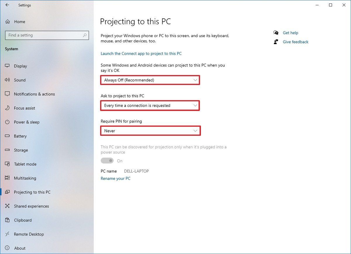How to use screen mirroring on Windows 10 to turn your PC into a