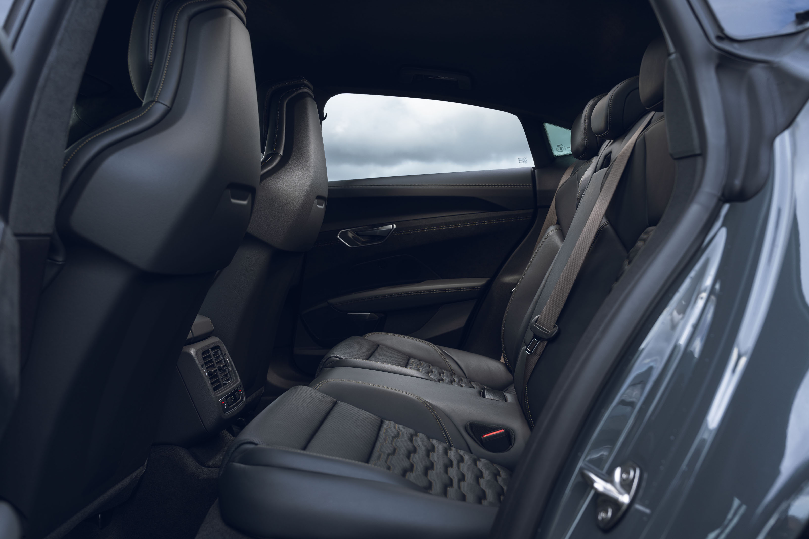 The back seats in the e-tron are a little cramped