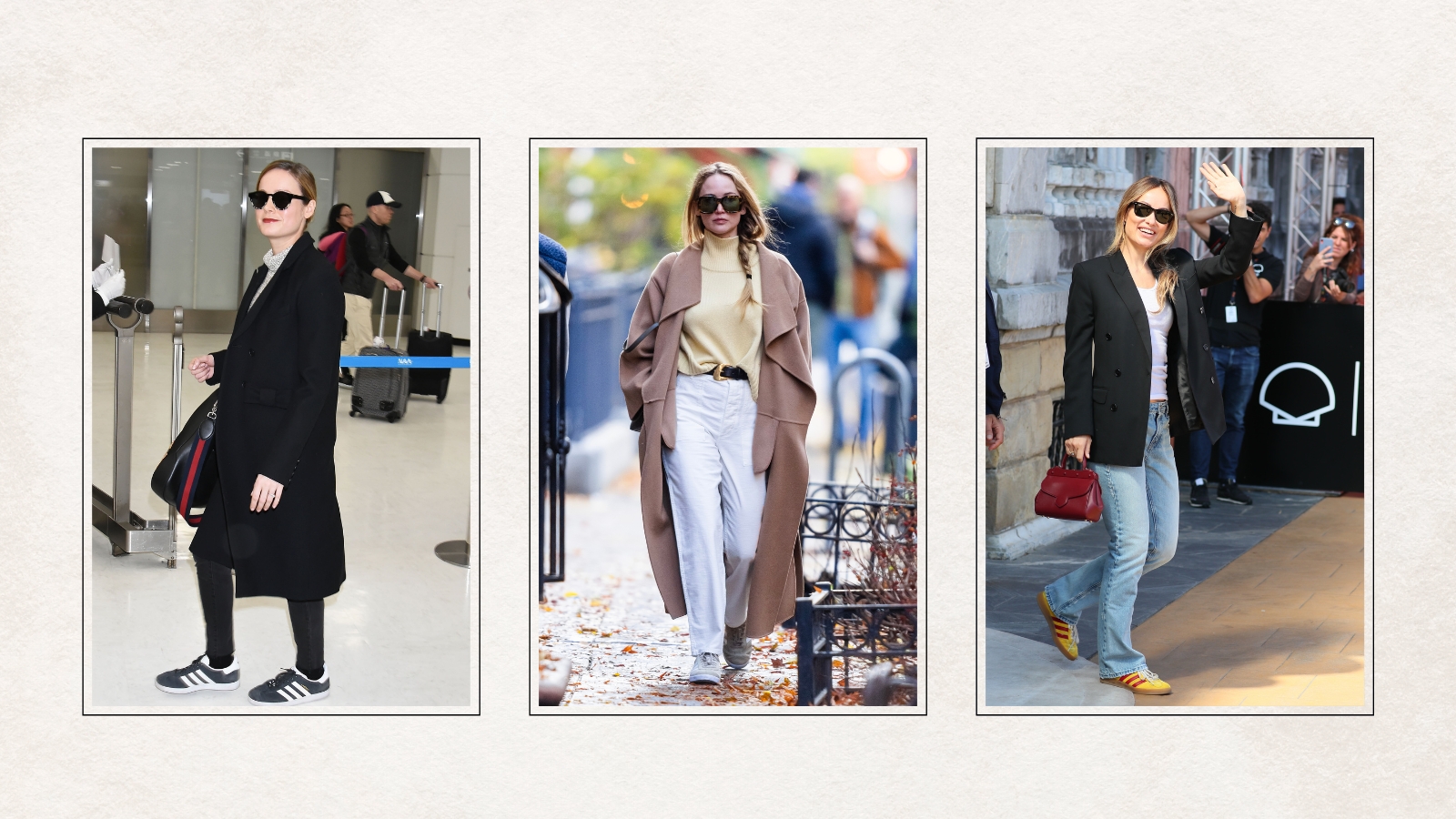 celebrities wearing adidas Gazelle trainers