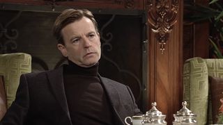 Trevor St. John as Tucker in a turtleneck in The Young and the Restless