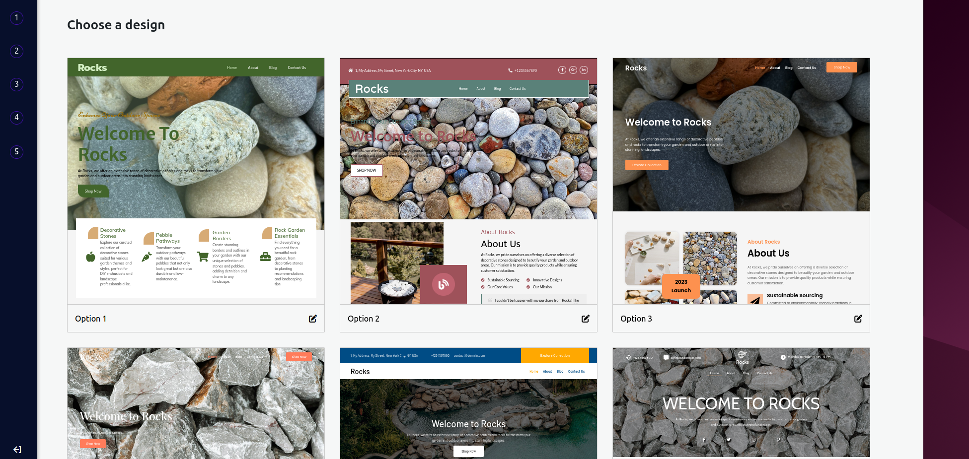 Herramienta AI SiteBuilder en InMotion Hosting VPS