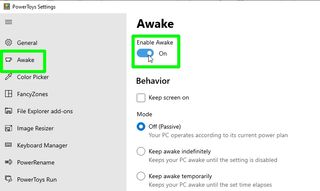 how to keep your pc awake - enable awake