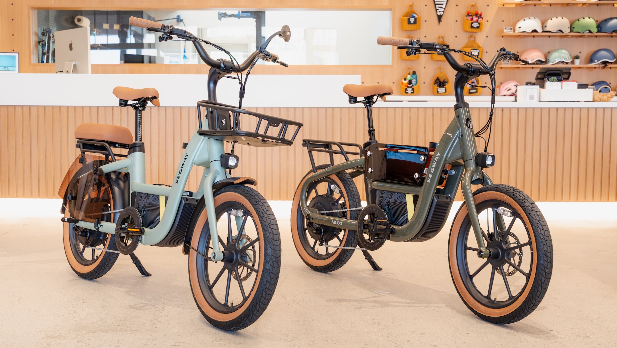 Segway Muxi eBikes in showroom
