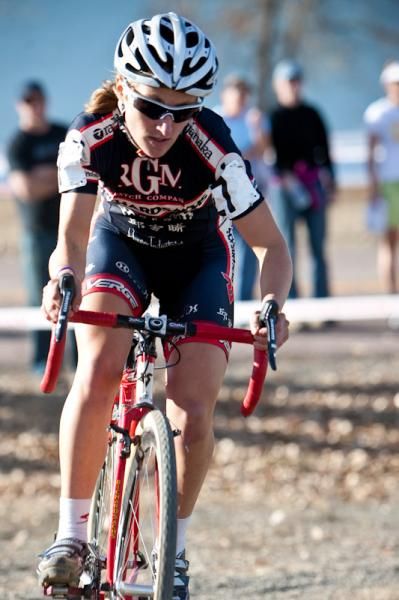 Amy Dombroski (Richard Sachs) gets a gap on the rest of the field.