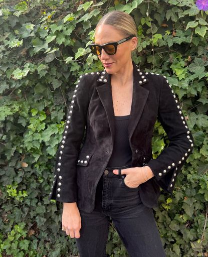 Brooke Ely Danielson wearing suede