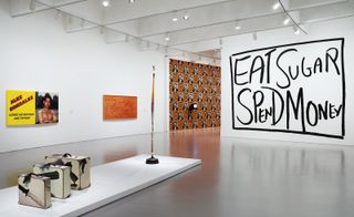 Installation view of ‘Brand New: Art and Commodity in the 1980s’ exhibition at the Hirshhorn Museum and Sculpture Garden