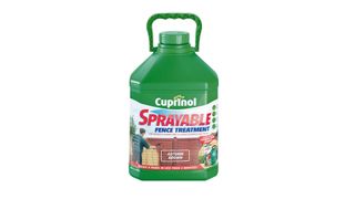 bottle of Cuprinol Spray Fence Treatment