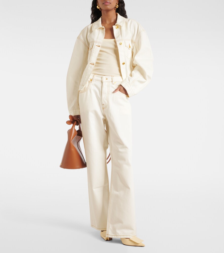 Le De-Nîmes Large Wide-Leg Jeans