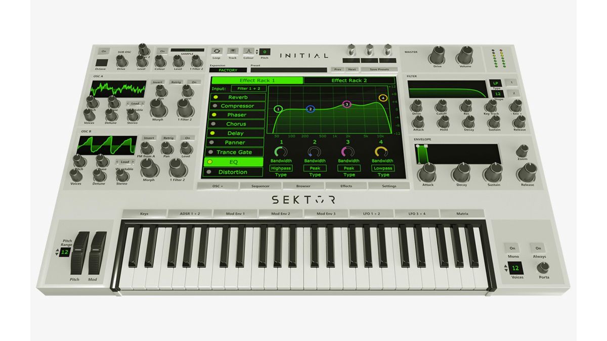 Initial Audio’s Sektor synth promises great sound but low CPU usage