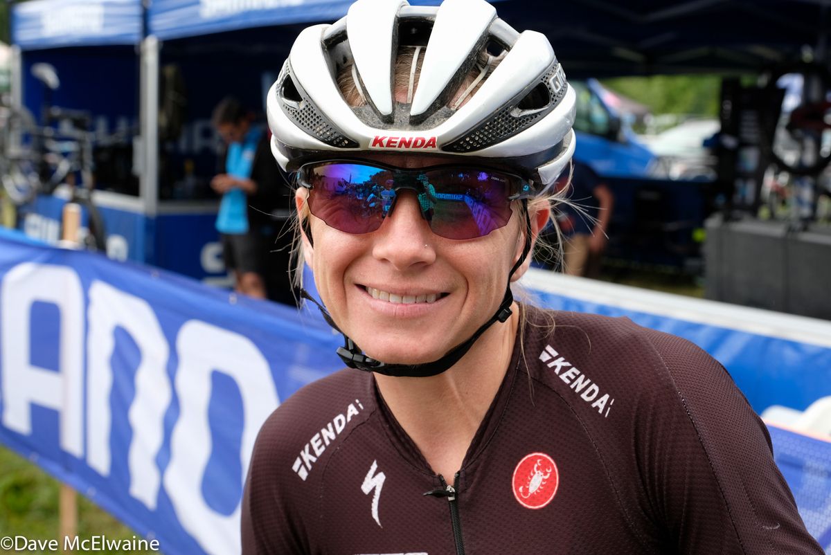 Amy Beisel (Pro Cycling) at the start