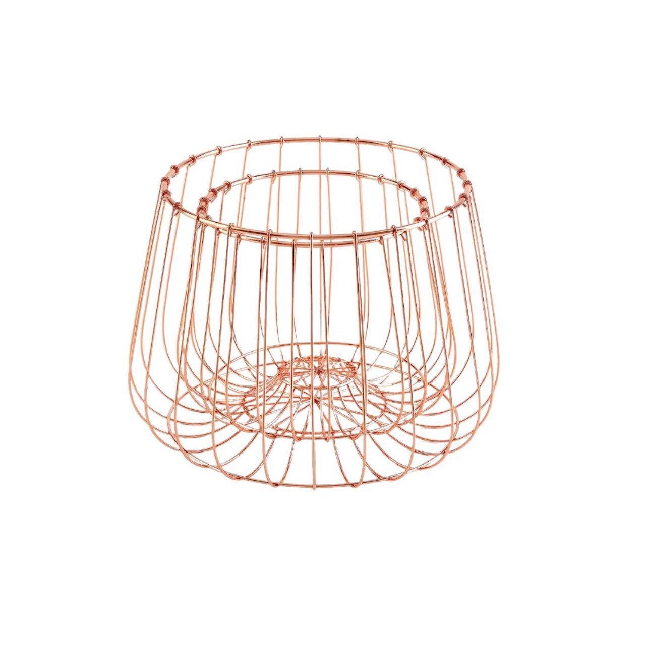 Kotak penyimpanan kawat emas mawar