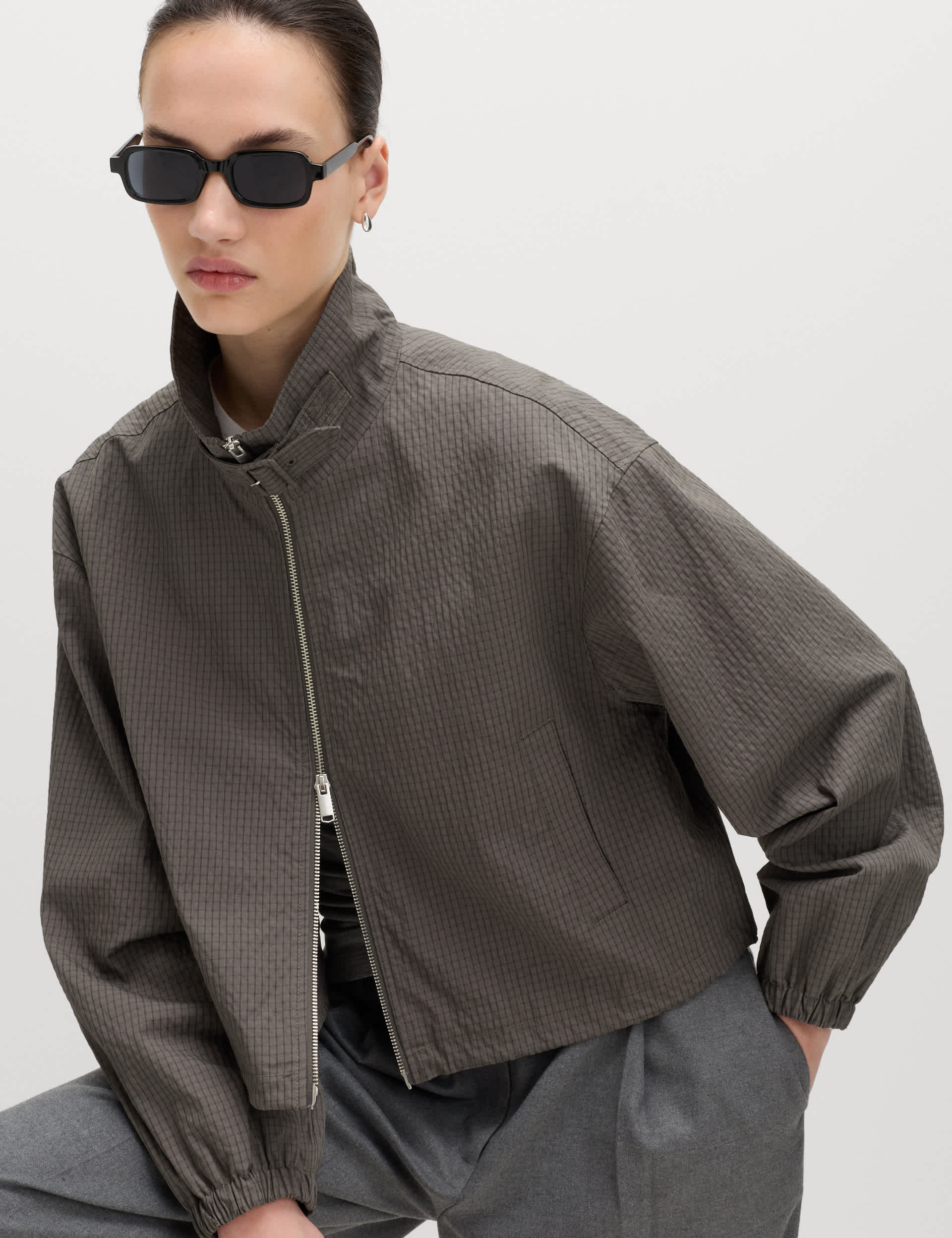 Cotton Rich Lightweight Buckle Short Jacket