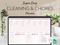 Cleaning &amp; Chore Planner View at Etsy