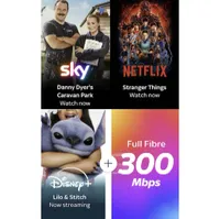 Sky Ultimate TV & 300Mbps Full Fibre Broadband