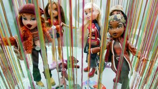 A display box of The Bratz dolls