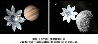 Japan's Solar Sail Flight to Jupiter
