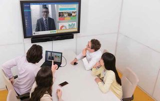 Yamaha Unified Communications’ CS-700 is designed as an all-in-one solution for small meeting spaces like huddle rooms.