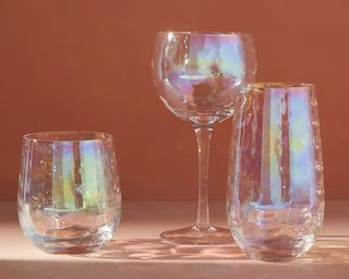 Image of Anthropologie Iridescent Wine Glasses, Set of 4