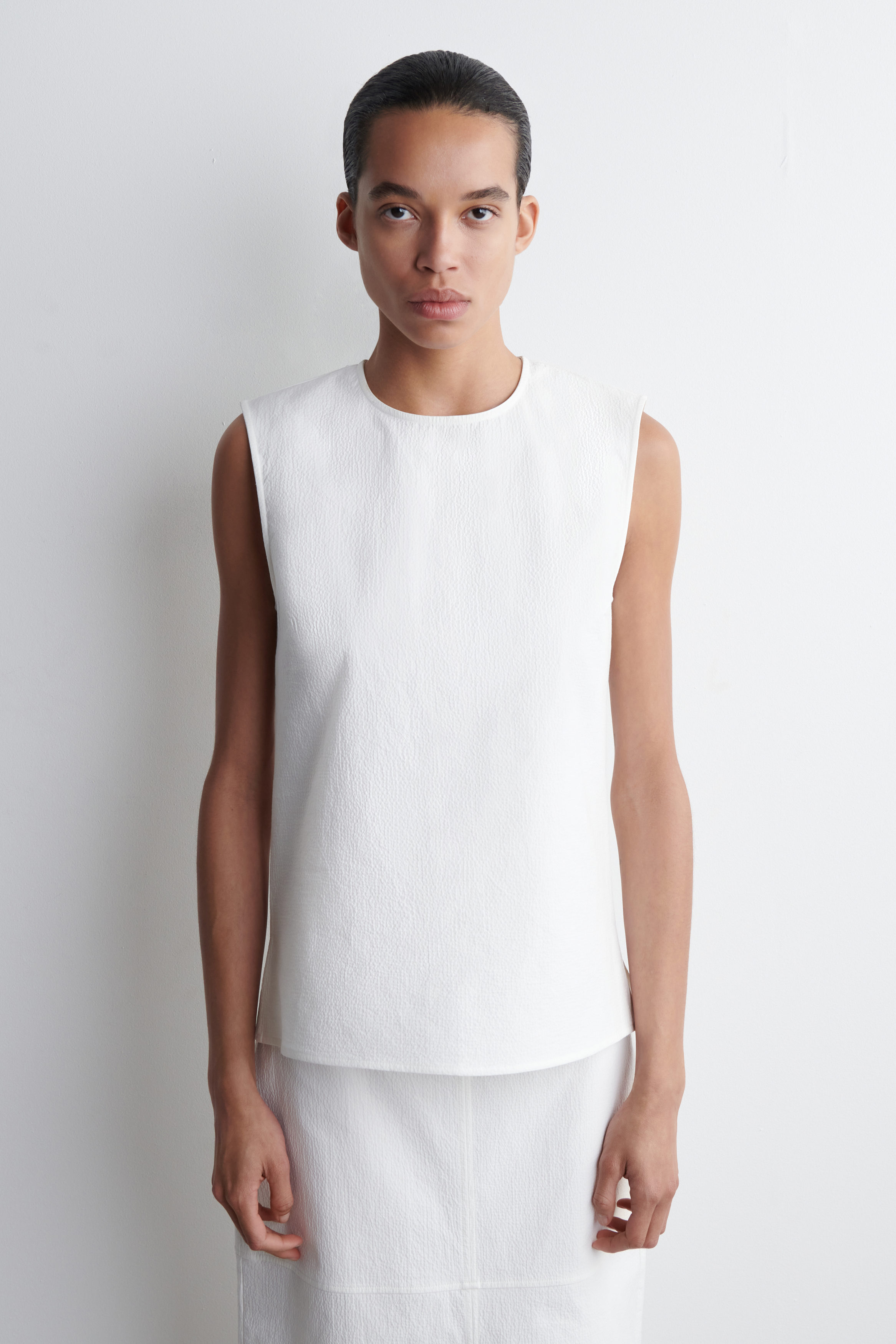 Sleeveless Cotton Top