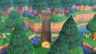 Animal Crossing: log bridge