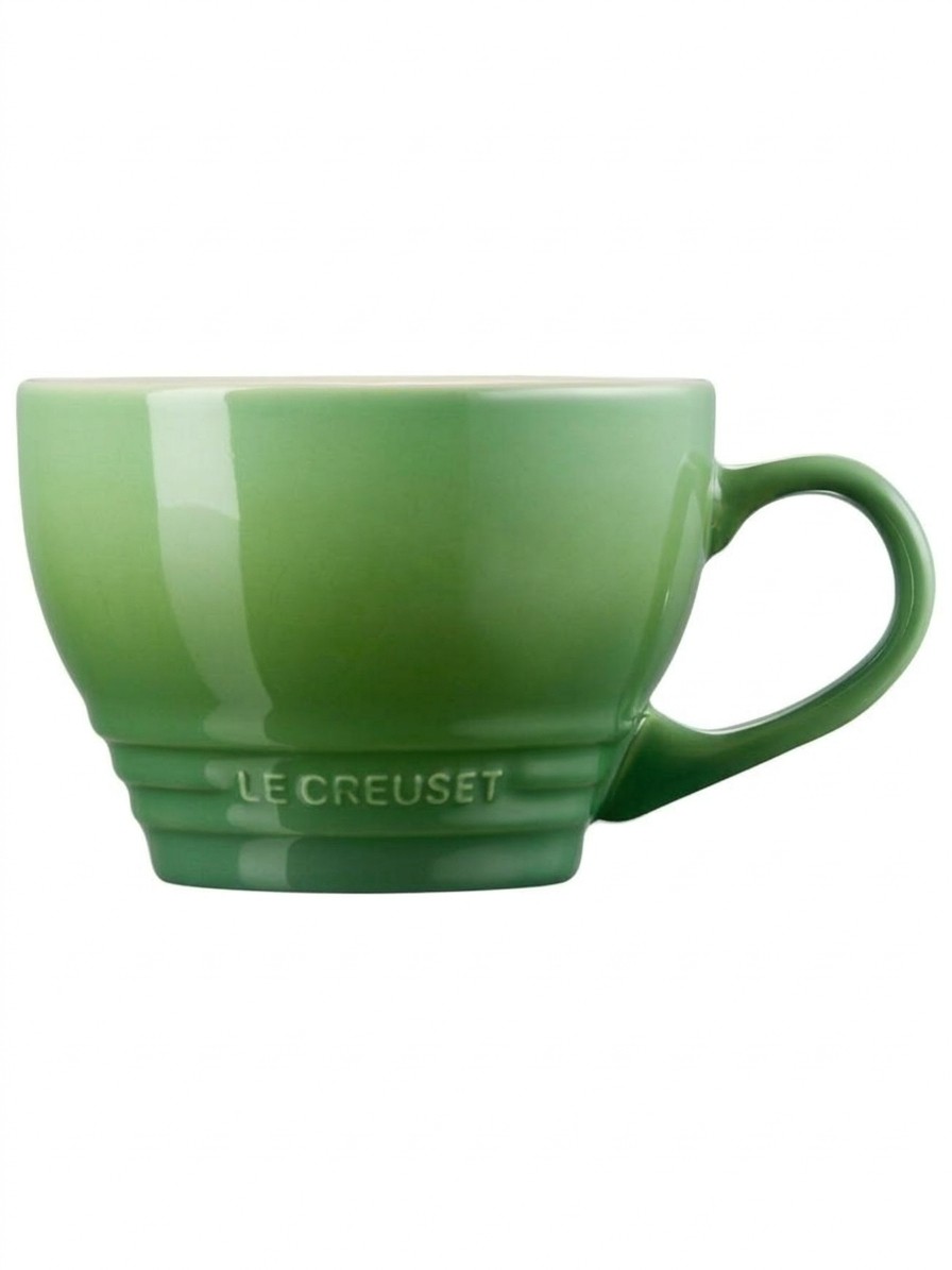 Green Le Creuset coffee cup
