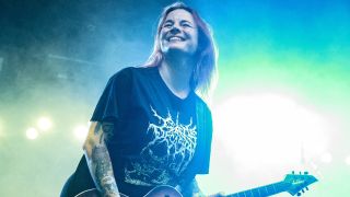 Serena Cherry of Svalbard onstage in 2023