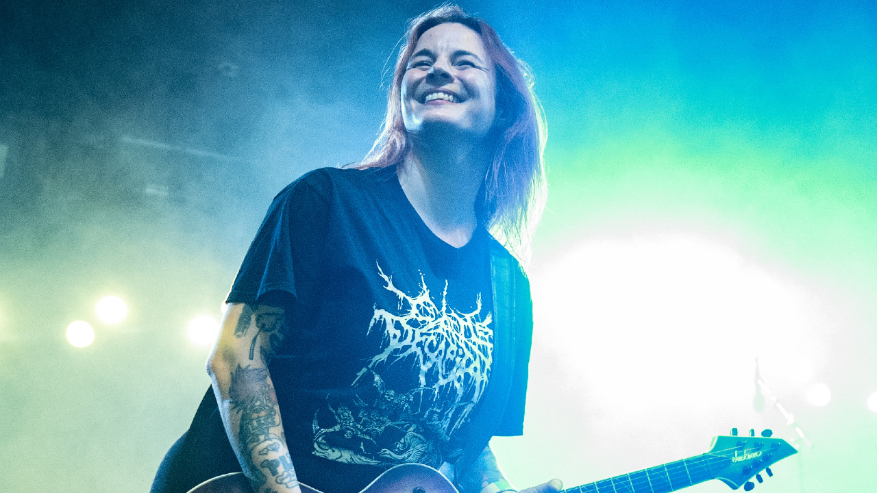 Serena Cherry of Svalbard onstage in 2023