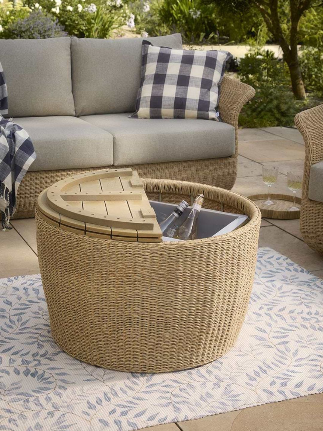 An outdoor storage coffee table from Cox &amp;amp; Cox
