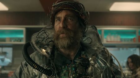 Sam Rockwell as The Man From the Future in Good Luck, Have Fun, Don't Die