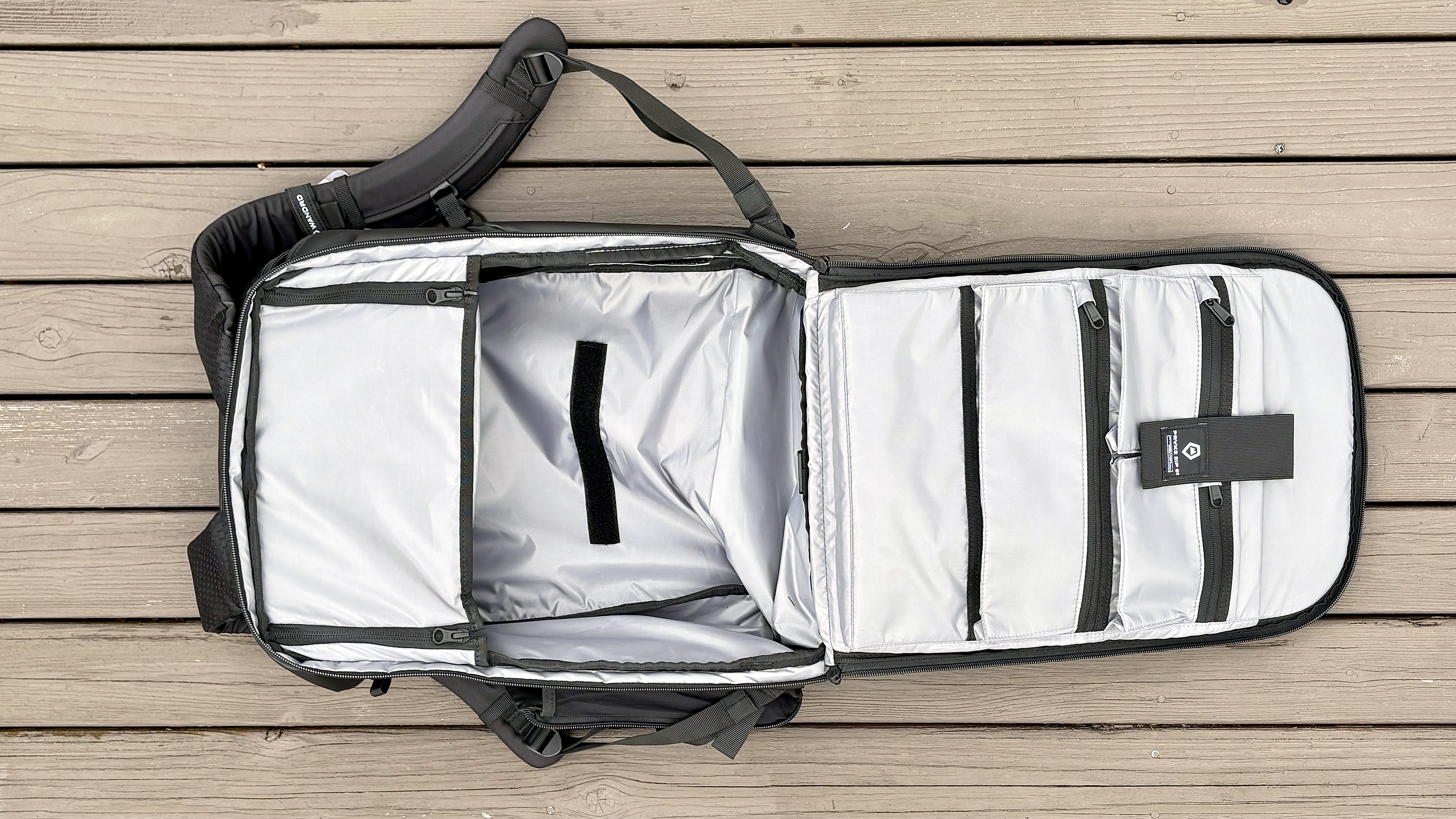 Close-up of the Wandrd Prvke Zip backpack in 31L